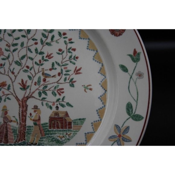 VILLEROY & BOCH AMERICAN SAMPLER FIRST IMPRESSIONS 1981 SET 4 DINNER PLATES 11" - Picture 5 of 9